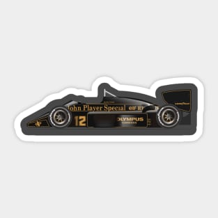 Ayrton Senna's Lotus 97T Illustration Sticker